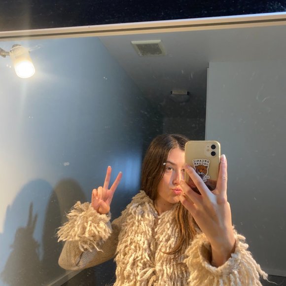 Shaggy Fringe Cardigan - Picture 3 of 10